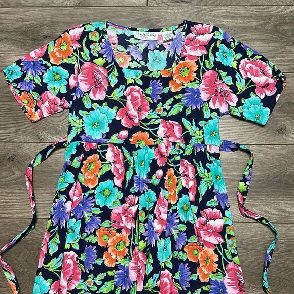 Diane Von‎ Furstenberg Floral Square Neck Short Sleeve Picket Maxi Dress Small - Picture 5 of 14